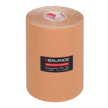 Кинезио тейп BBTape™ 10 см × 5 м бежевый
