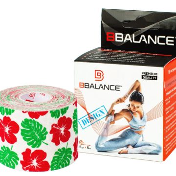 Кинезио тейп BBTape™ 5 см × 5 м гавайи белый