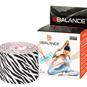 Кинезио тейп BBTape™ 5 см × 5 м зебра