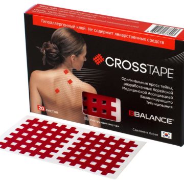 Кросс тейпы BB CROSS TAPE™ 4,9 см x 5,2 см (размер С) красный