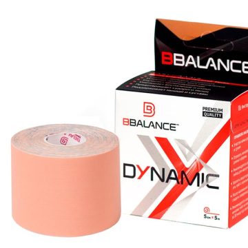Нейлоновый кинезио BBTape™ Dynamic Tape 5 см × 5 м бежевый