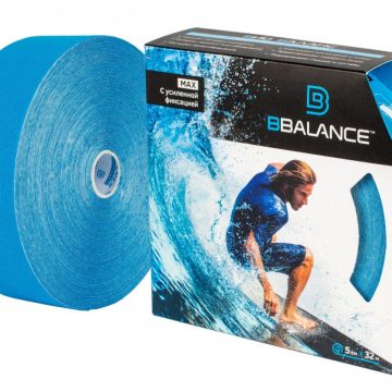 Кинезио тейп BBTape™ МАХ 5 см × 32 м голубой