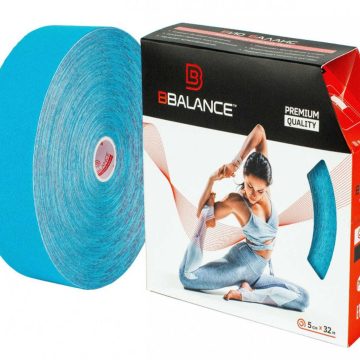Кинезио тейп BBTape™ 5 см × 32 м голубой