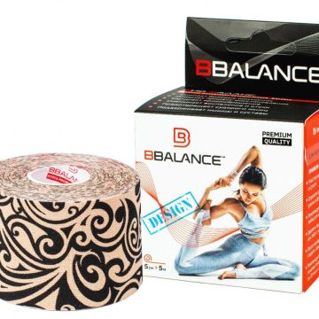 Кинезио тейп BBTape™ 5 см × 5 м тату бежевый