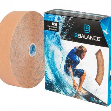 Кинезио тейп BBTape™ МАХ 5 см × 32 м бежевый