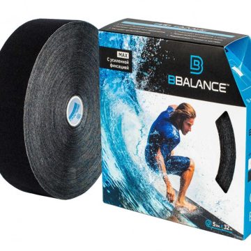 Кинезио тейп BBTape™ МАХ 5 см × 32 м черный
