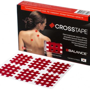 Кросс тейпы BB CROSS TAPE™ 2,8 см x 3,6 см (размер B) красный