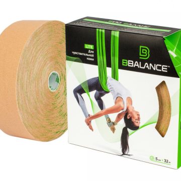Кинезио тейп BBTape™ LITE 5 см × 32 м бежевый