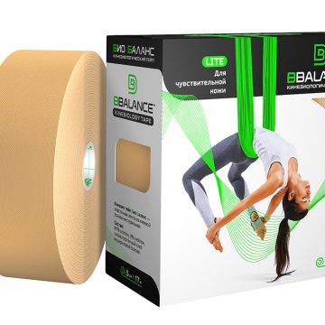 Кинезио тейп BBTape™ LITE 5 см × 17 м бежевый