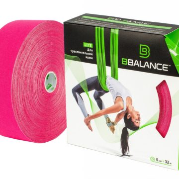 Кинезио тейп BBTape™ LITE 5 см × 32 м розовый