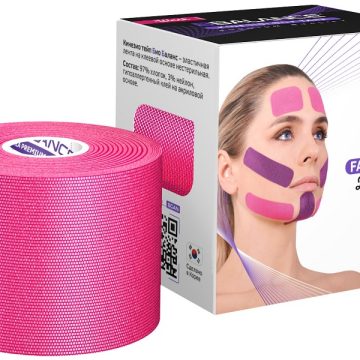 Тейп для лица BB FACE TAPE™ 5 см × 5 м шелк розовый