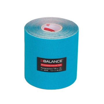 Кинезио тейп BBTape™ 7,5см × 5м голубой