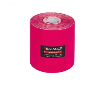 Кинезио тейп BBTape™ 7,5см × 5м розовый