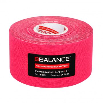 Кинезио тейп BBTape™ 3,75см × 5м розовый
