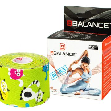 Кинезио тейп BBTape™ 5см × 5м кошки лайм