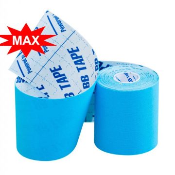 Кинезио тейп BBTape™ МАХ 7,5см × 5м голубой