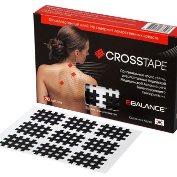 Кросс тейпы BB CROSS TAPE™ 2,1 см x 2,7 см (размер А) черный