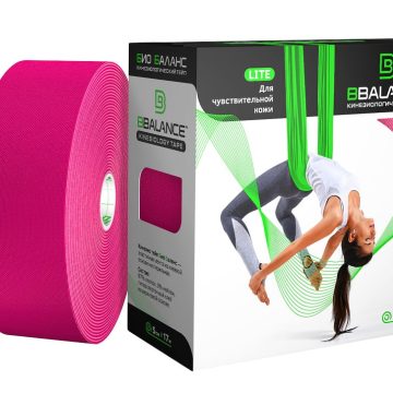 Кинезио тейп BBTape™ LITE 5 см × 17 м розовый