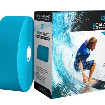 Кинезио тейп BBTape™ МАХ 5 см × 17 м голубой