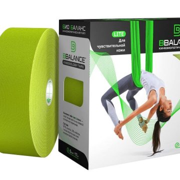Кинезио тейп BBTape™ LITE 5 см × 17 м лайм