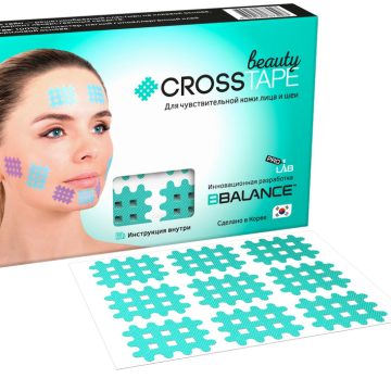 Кросс тейпы для лица CROSS TAPE BEAUTY™ 2,1 см x 2,7 см (размер А) цвет мята