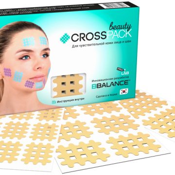 Набор кросс тейпов для лица CROSS TAPE BEAUTY™ (3 размера в упаковке) бежевый