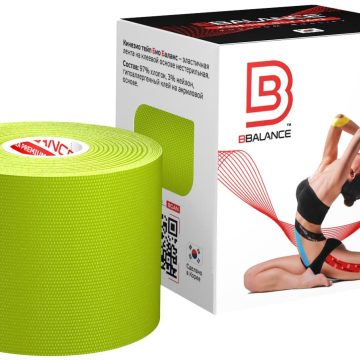Кинезио тейп BBTape™ 5 см × 5 м лайм