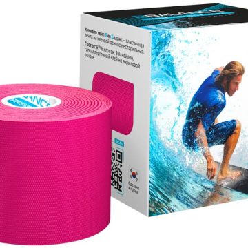 Кинезио тейп BBTape™ МАХ 5 см × 5 м розовый