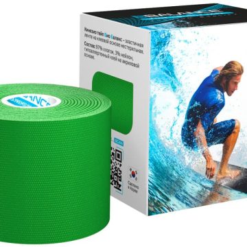 Кинезио тейп BBTape™ МАХ 5 см × 5 м зеленый