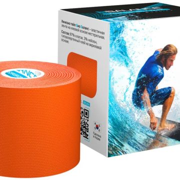 Кинезио тейп BBTape™ МАХ 5 см × 5 м оранжевый