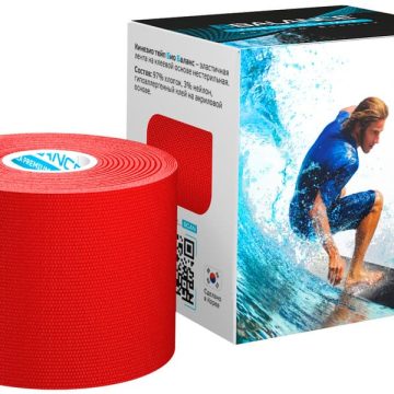 Кинезио тейп BBTape™ МАХ 5 см × 5 м красный