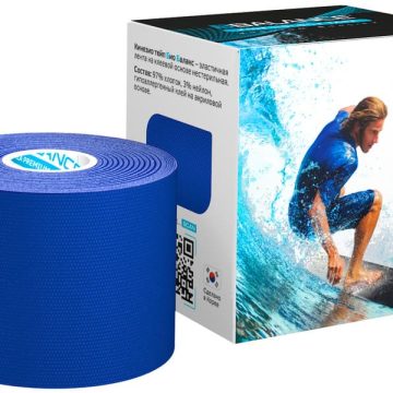 Кинезио тейп BBTape™ МАХ 5 см × 5 м темно-синий