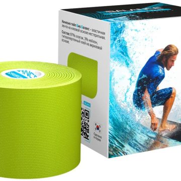 Кинезио тейп BBTape™ МАХ 5 см × 5 м лайм