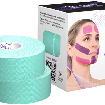 Набор тейпов для лица BB FACE PACK 2,5 см × 10 м хлопок цвет мята