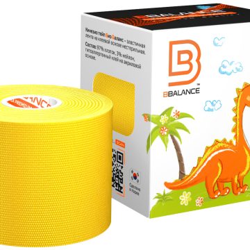 Кинезио тейп BBTape™ 5 см × 5 м солнечный (серия SMILE) для детей