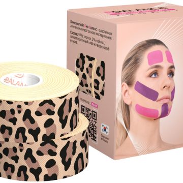Тейп для лица BB SUPER SOFT™ 2,5 см × 5 м хлопок леопард