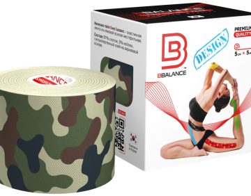 Кинезио тейп BBTape™ 5 см × 5 м камуфляж