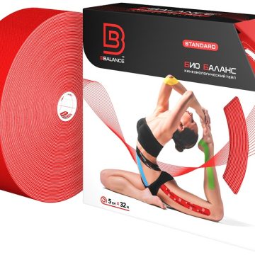 Кинезио тейп BBTape™ МАХ 5 см × 32 м красный