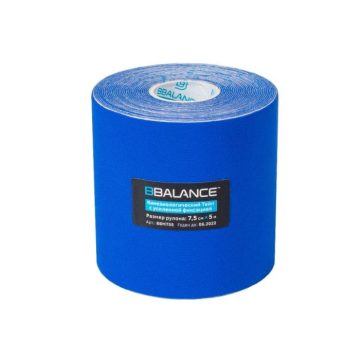 Нейлоновый кинезио BBTape™ Dynamic Tape MAX  7,5 см × 5 м темно-синий