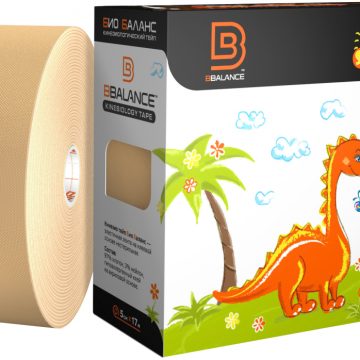 Кинезио тейп BBTape™ 5см × 17м бежевый (серия KIDS)