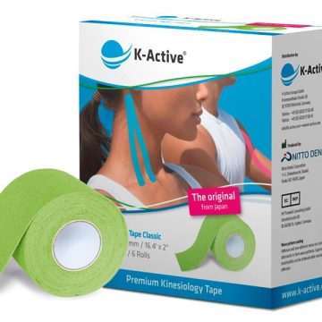 K-Active Tape Classic 5см*5м зеленый в пленке