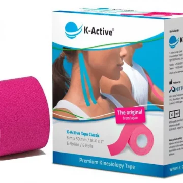K-Active Tape Classic 5см*5м розовый в пленке