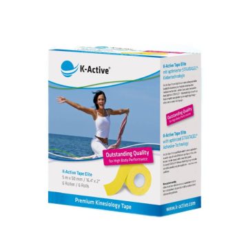 K-Active Tape Elite 5см*5м желтый в пленочной упаковке
