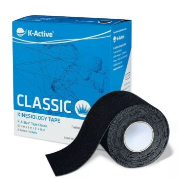 K-Active Tape Classic 5см*5м черный в пленке