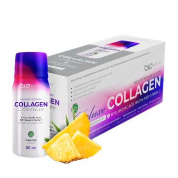 BioExpert, Вкусный коллаген DeLuxe (ананас), шоты, 12х50 мл