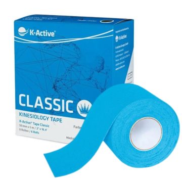 K-Active Tape Classic 5см*5м голубой в пленке