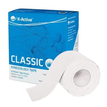 K-Active Tape Classic 5см*5м белый в пленке